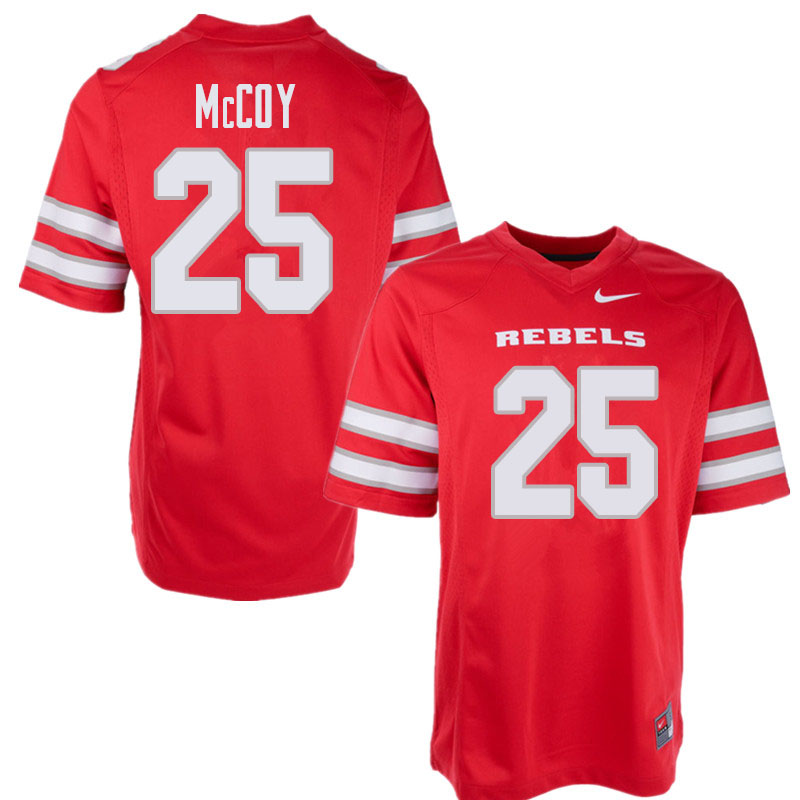 Men's UNLV Rebels #25 Gabe McCoy College Football Jerseys Sale-Red - Click Image to Close